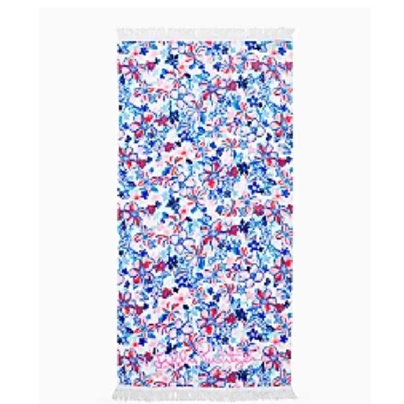 Lilly Pulitzer Other - New Lilly Pulitzer GWP Beach Towel Resort White Party Like A Lobstar NEW
